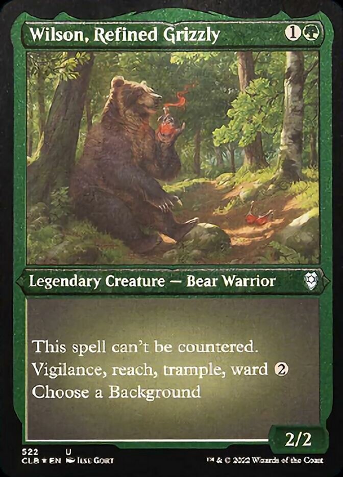 Wilson, Refined Grizzly (Foil Etched) [Commander Legends: Battle for Baldur's Gate] | Game Master's Emporium (The New GME)