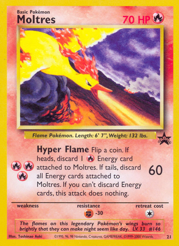 Moltres (21) [Wizards of the Coast: Black Star Promos] | Game Master's Emporium (The New GME)