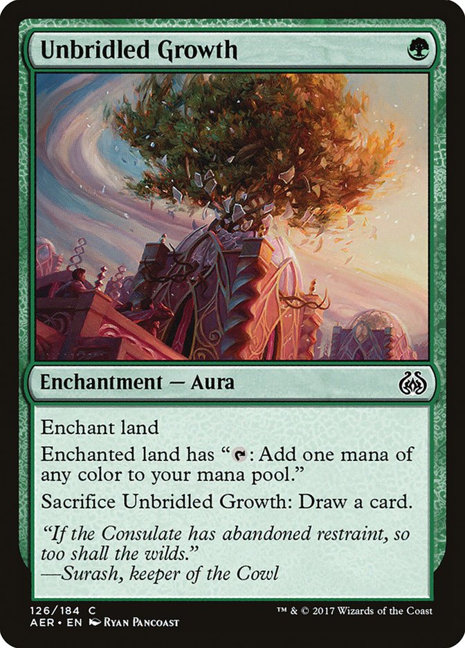 Unbridled Growth [Aether Revolt] | Game Master's Emporium (The New GME)