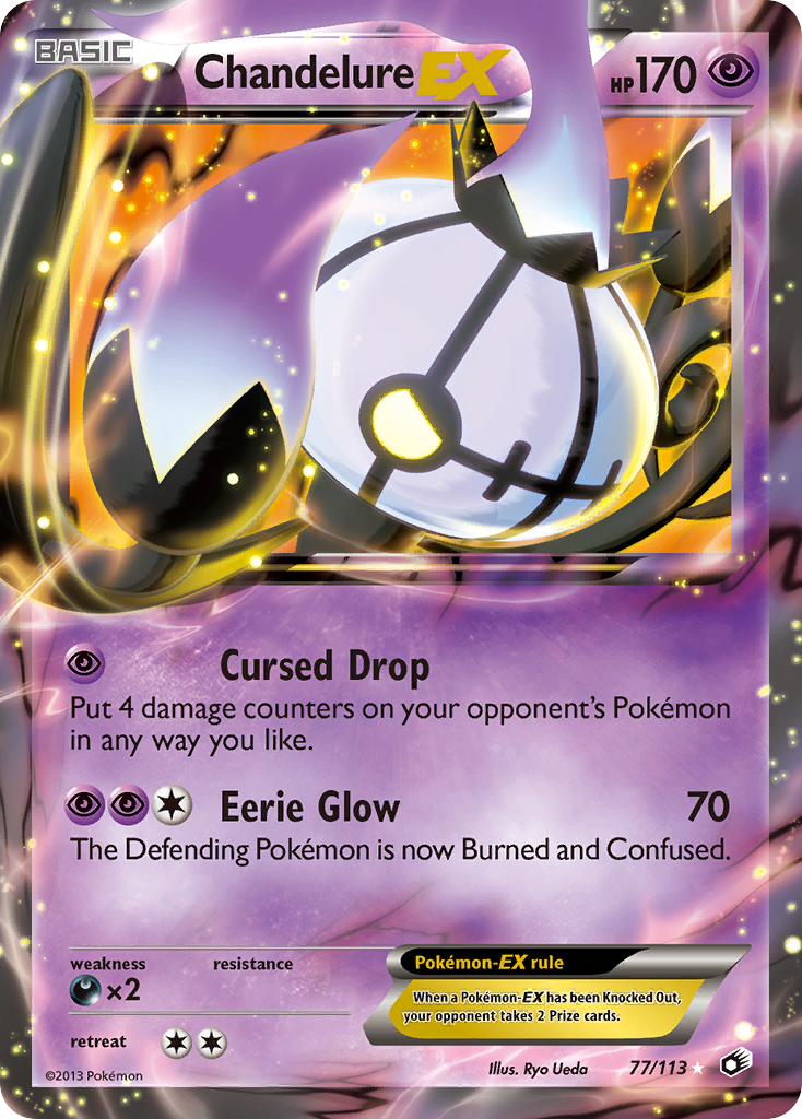 Chandelure EX (77/113) [Black & White: Legendary Treasures] | Game Master's Emporium (The New GME)