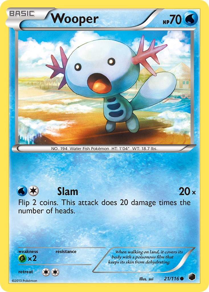 Wooper (21/116) [Black & White: Plasma Freeze] | Game Master's Emporium (The New GME)