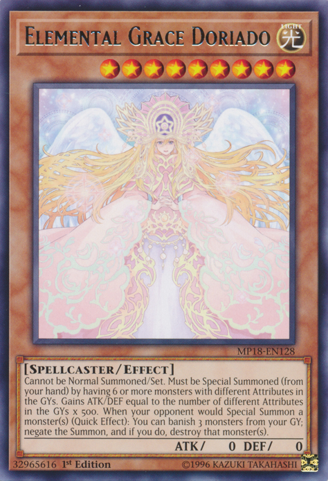 Elemental Grace Doriado [MP18-EN128] Rare | Game Master's Emporium (The New GME)