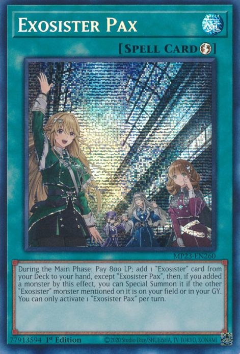 Exosister Pax [MP23-EN260] Prismatic Secret Rare | Game Master's Emporium (The New GME)