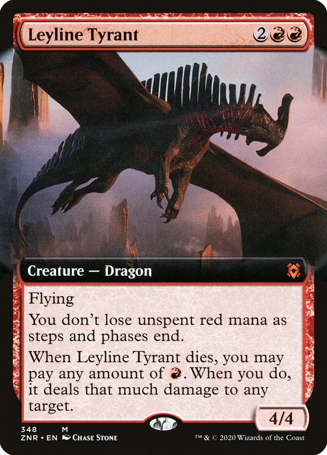 Leyline Tyrant (Extended Art) [Zendikar Rising] | Game Master's Emporium (The New GME)