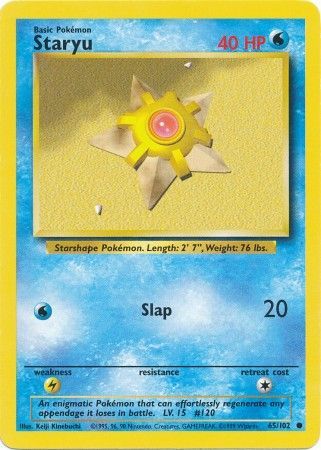 Staryu (65/102) [Base Set Unlimited] | Game Master's Emporium (The New GME)