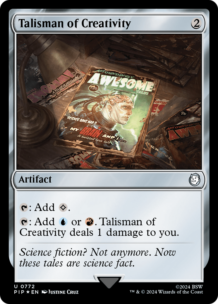 Talisman of Creativity (Surge Foil) [Fallout] | Game Master's Emporium (The New GME)