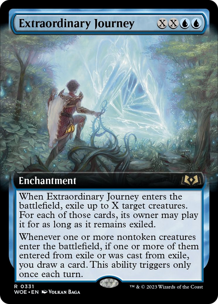 Extraordinary Journey (Extended Art) [Wilds of Eldraine] | Game Master's Emporium (The New GME)