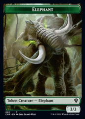 Elephant // Soldier Double-Sided Token [Commander Legends Tokens] | Game Master's Emporium (The New GME)