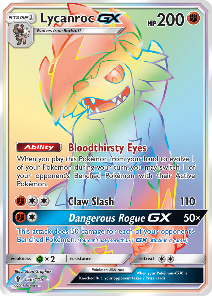 Lycanroc GX (156/145) [Sun & Moon: Guardians Rising] | Game Master's Emporium (The New GME)