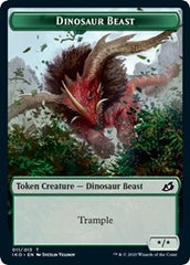 Dinosaur Beast // Human Soldier (003) Double-Sided Token [Ikoria: Lair of Behemoths Tokens] | Game Master's Emporium (The New GME)