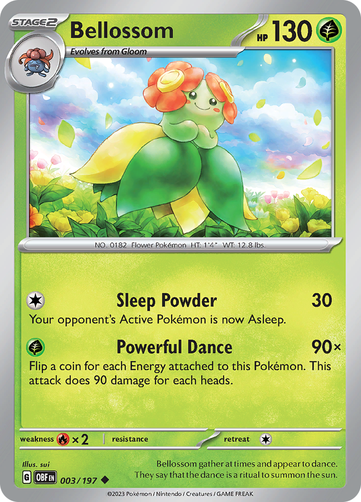 Bellossom (003/197) [Scarlet & Violet: Obsidian Flames] | Game Master's Emporium (The New GME)