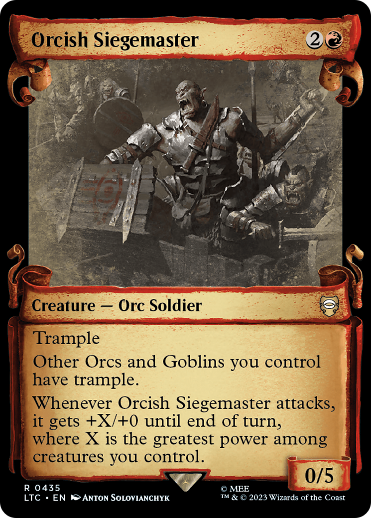 Orcish Siegemaster [The Lord of the Rings: Tales of Middle-Earth Commander Showcase Scrolls] | Game Master's Emporium (The New GME)