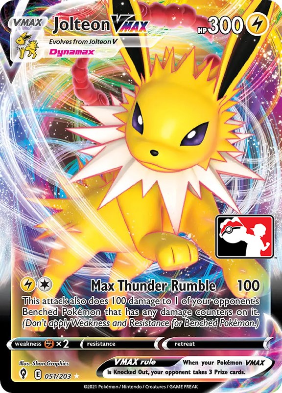 Jolteon VMAX (051/203) [Prize Pack Series One] | Game Master's Emporium (The New GME)