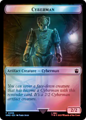 Alien // Cyberman Double-Sided Token (Surge Foil) [Doctor Who Tokens] | Game Master's Emporium (The New GME)