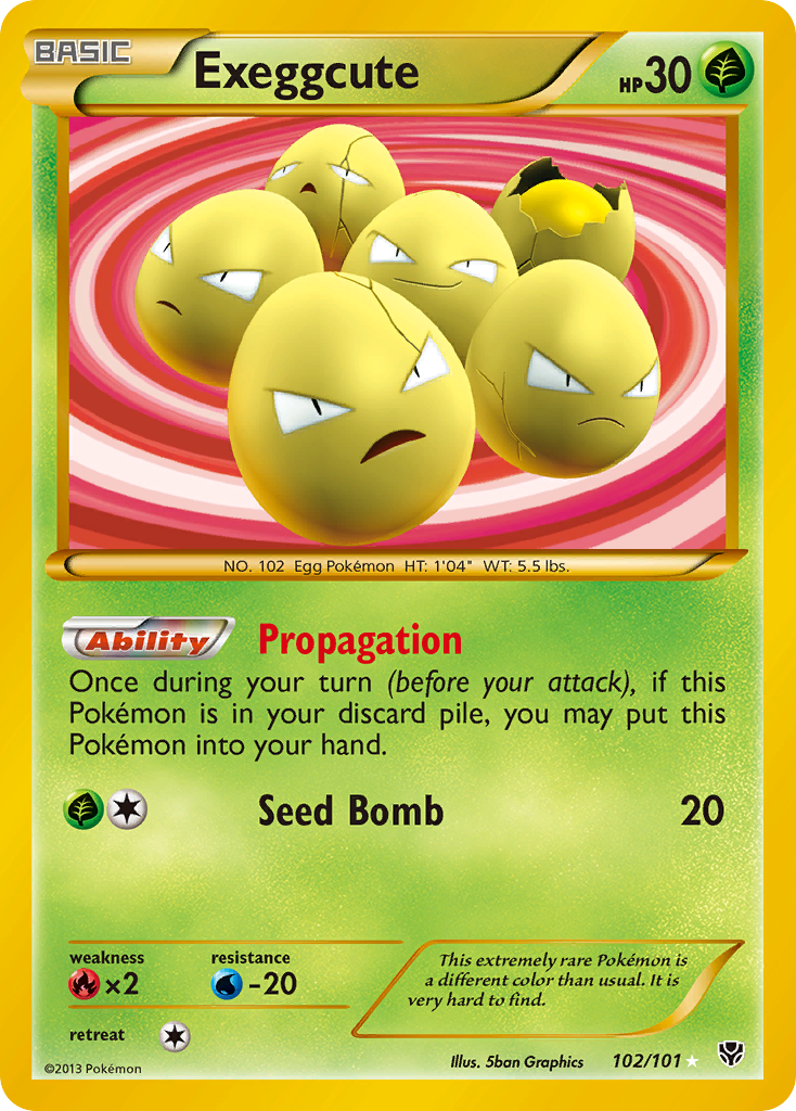 Exeggcute (102/101) [Black & White: Plasma Blast] | Game Master's Emporium (The New GME)