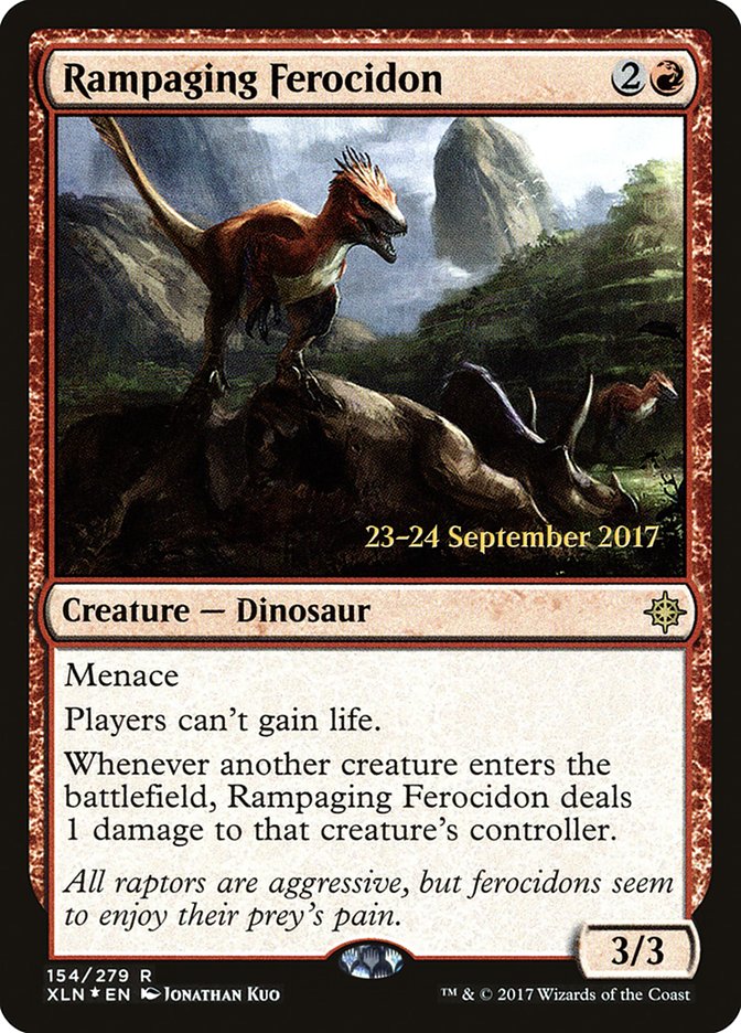 Rampaging Ferocidon [Ixalan Prerelease Promos] | Game Master's Emporium (The New GME)