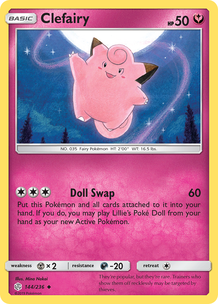 Clefairy (144/236) [Sun & Moon: Cosmic Eclipse] | Game Master's Emporium (The New GME)