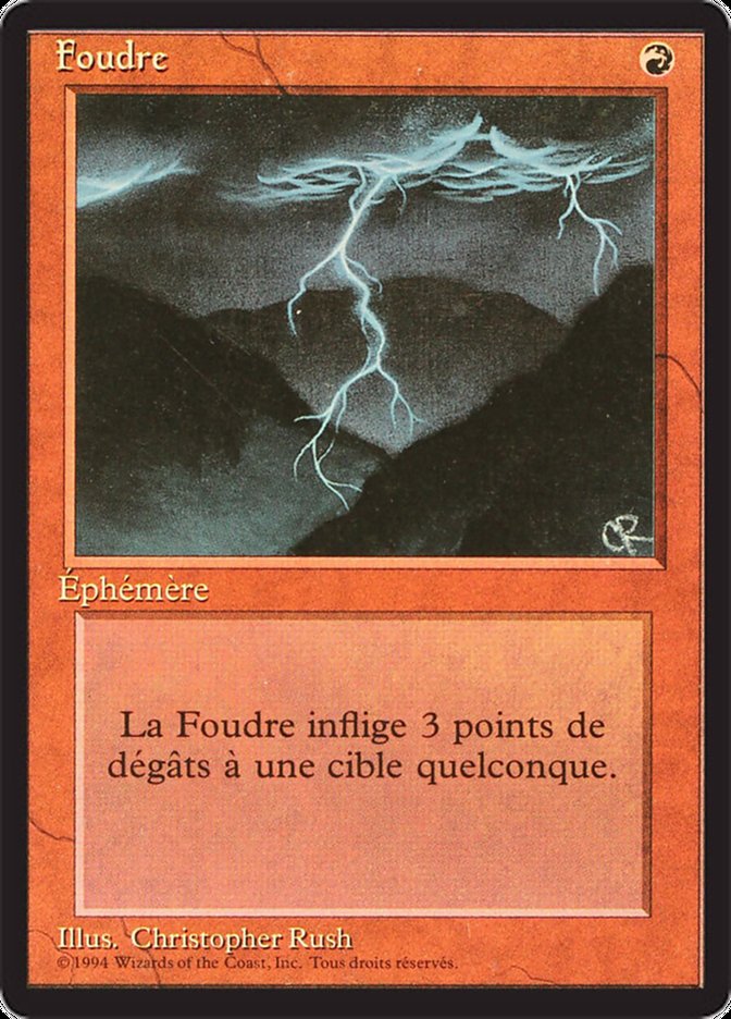 Lightning Bolt [Foreign Black Border] | Game Master's Emporium (The New GME)