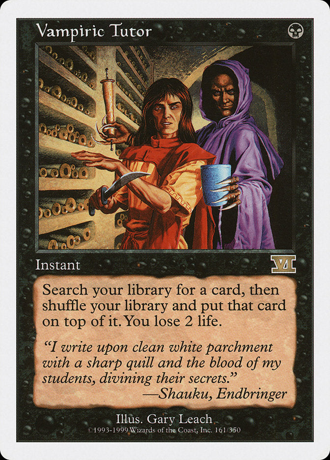 Vampiric Tutor [Classic Sixth Edition] | Game Master's Emporium (The New GME)