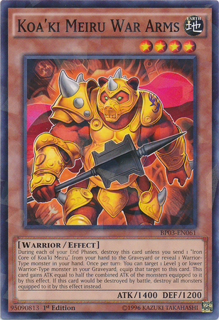 Koa'ki Meiru War Arms [BP03-EN061] Shatterfoil Rare | Game Master's Emporium (The New GME)