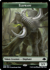 Elephant // Cat (008) Double-Sided Token [Dominaria Remastered Tokens] | Game Master's Emporium (The New GME)