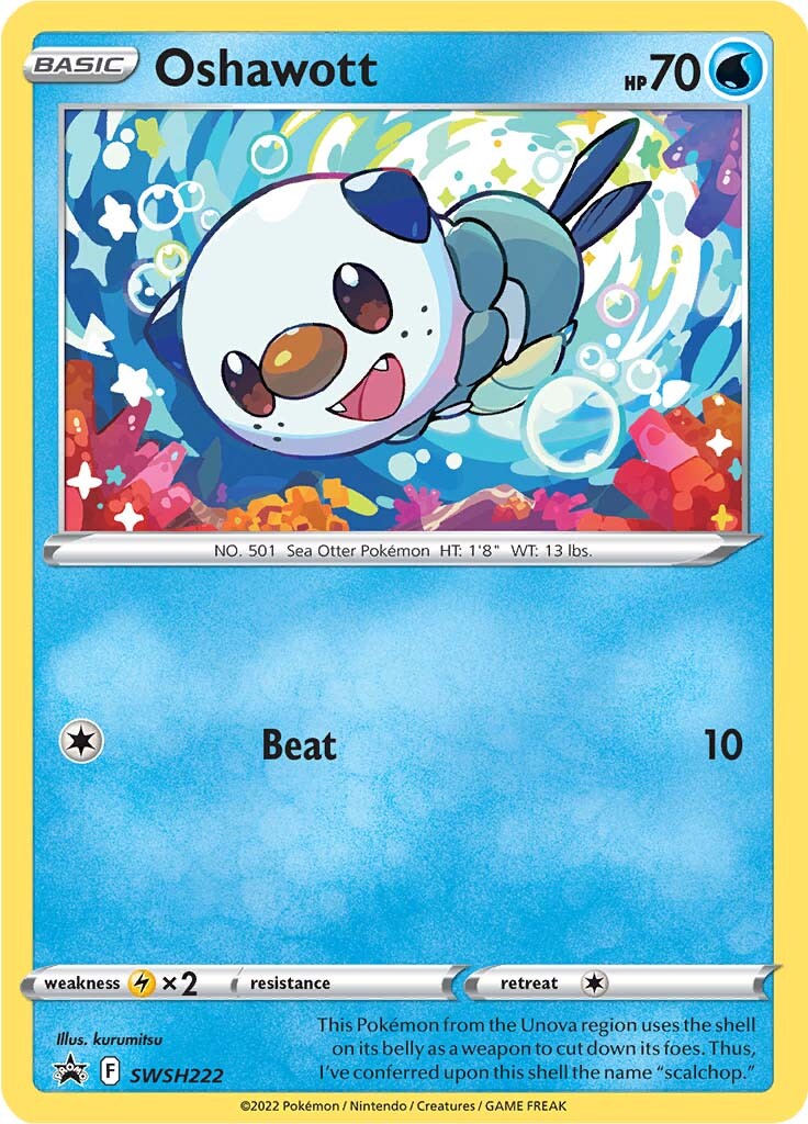 Oshawott (SWSH222) [Sword & Shield: Black Star Promos] | Game Master's Emporium (The New GME)