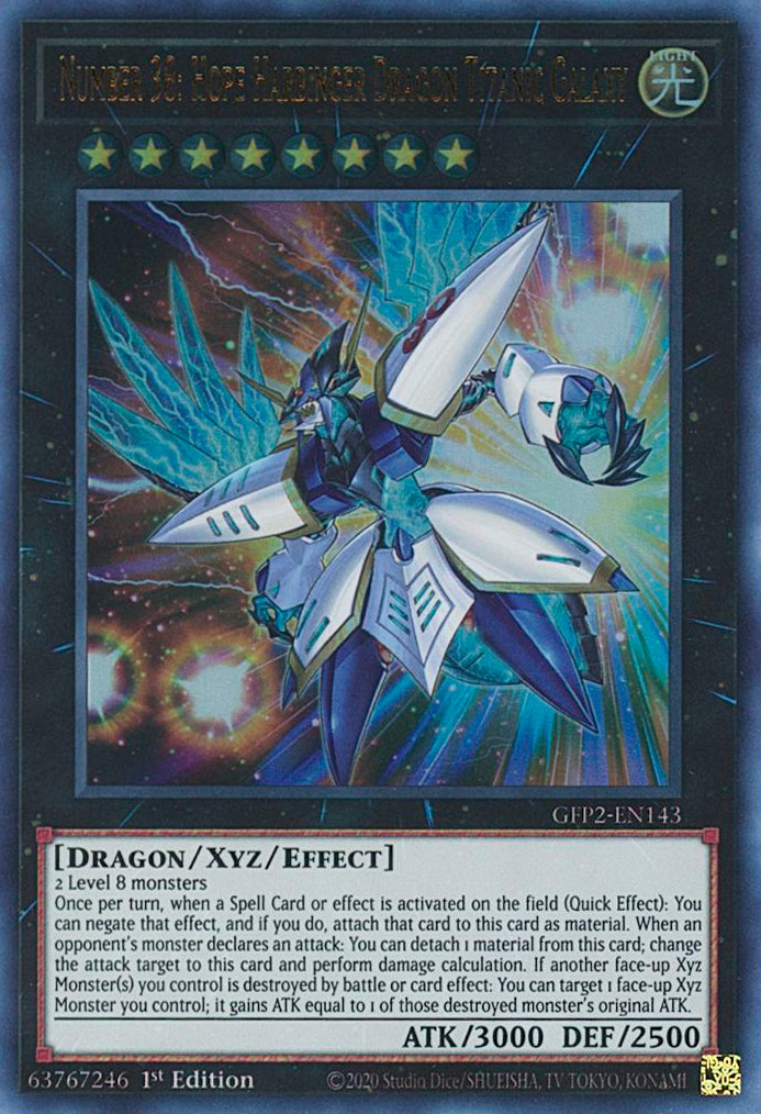 Number 38: Hope Harbinger Dragon Titanic Galaxy [GFP2-EN143] Ultra Rare | Game Master's Emporium (The New GME)