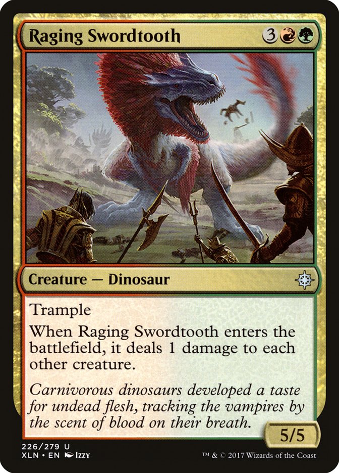 Raging Swordtooth [Ixalan] | Game Master's Emporium (The New GME)