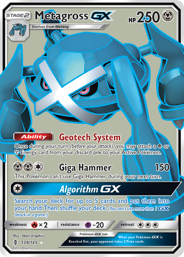 Metagross GX (139/145) [Sun & Moon: Guardians Rising] | Game Master's Emporium (The New GME)