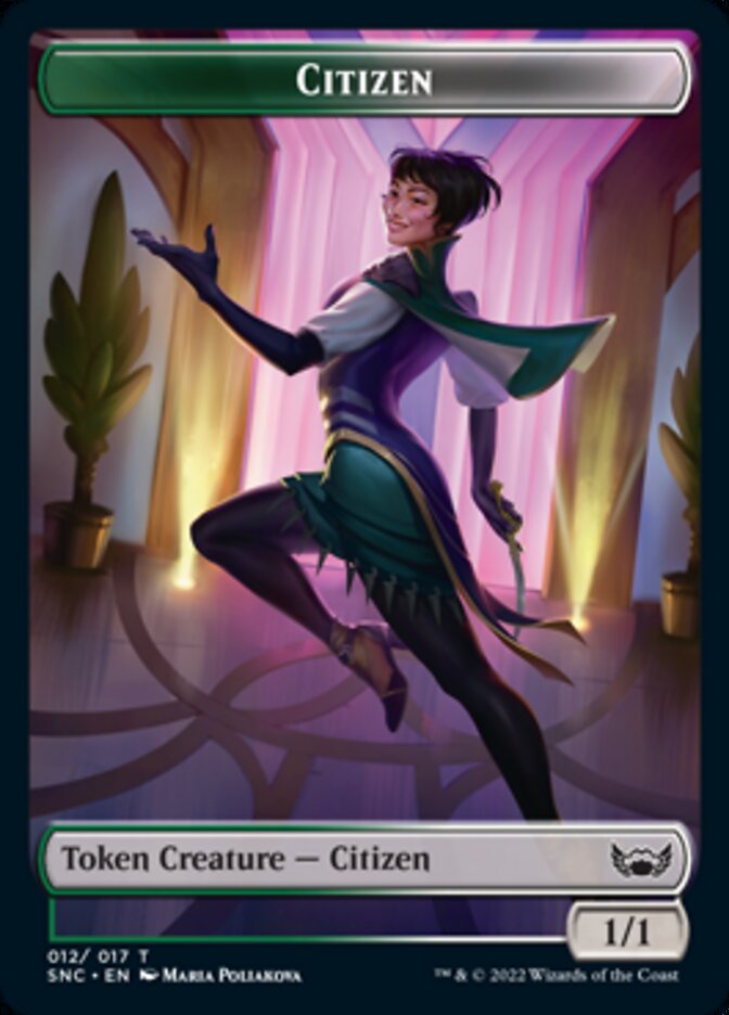 Cat // Citizen Double-Sided Token [Streets of New Capenna Tokens] | Game Master's Emporium (The New GME)