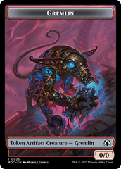 Treasure // Gremlin Double-Sided Token [March of the Machine Commander Tokens] | Game Master's Emporium (The New GME)