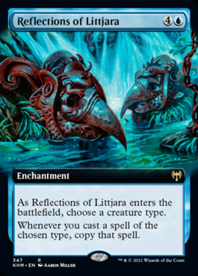 Reflections of Littjara (Extended Art) [Kaldheim] | Game Master's Emporium (The New GME)