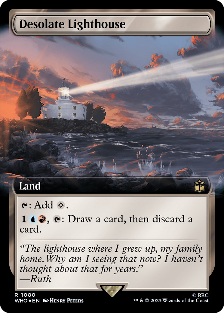 Desolate Lighthouse (Extended Art) (Surge Foil) [Doctor Who] | Game Master's Emporium (The New GME)
