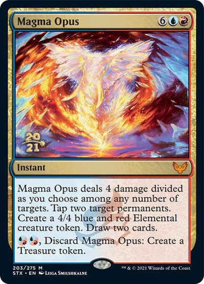 Magma Opus [Strixhaven: School of Mages Prerelease Promos] | Game Master's Emporium (The New GME)