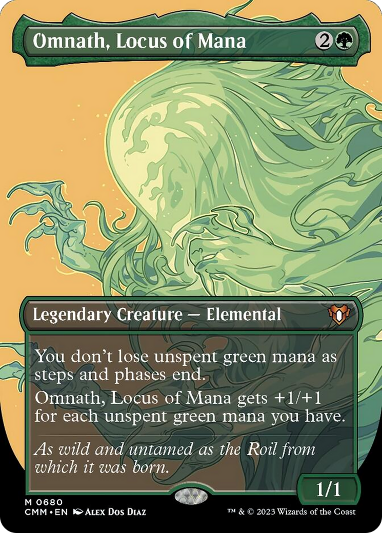 Omnath, Locus of Mana (Borderless Profile) [Commander Masters] | Game Master's Emporium (The New GME)