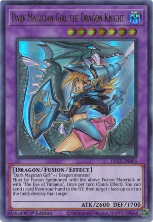 Dark Magician Girl the Dragon Knight (Alternate Art) (Purple) [DLCS-EN006] Ultra Rare | Game Master's Emporium (The New GME)