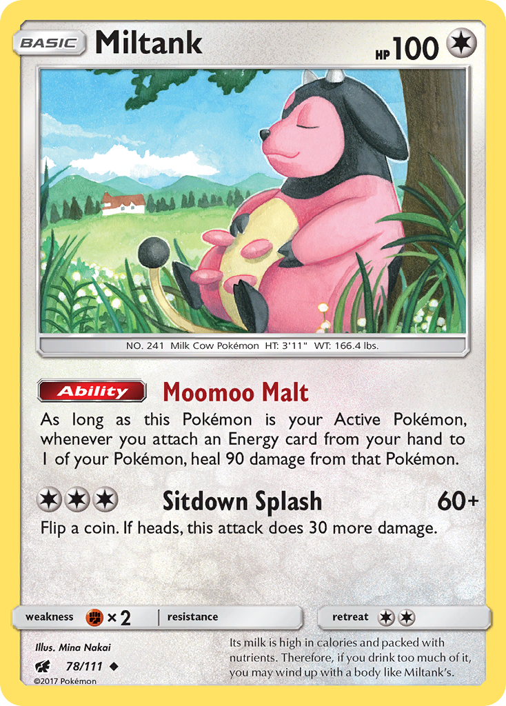 Miltank (78/111) [Sun & Moon: Crimson Invasion] | Game Master's Emporium (The New GME)