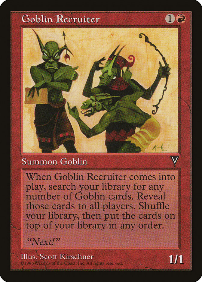Goblin Recruiter [Visions] | Game Master's Emporium (The New GME)
