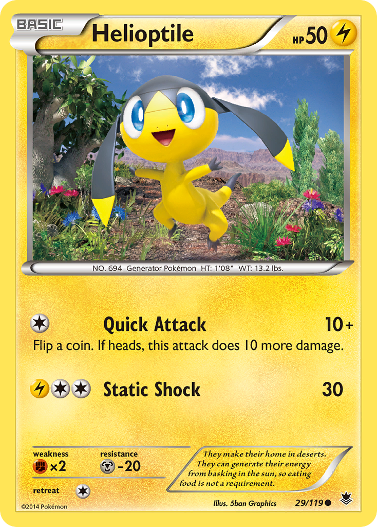 Helioptile (29/119) [XY: Phantom Forces] | Game Master's Emporium (The New GME)