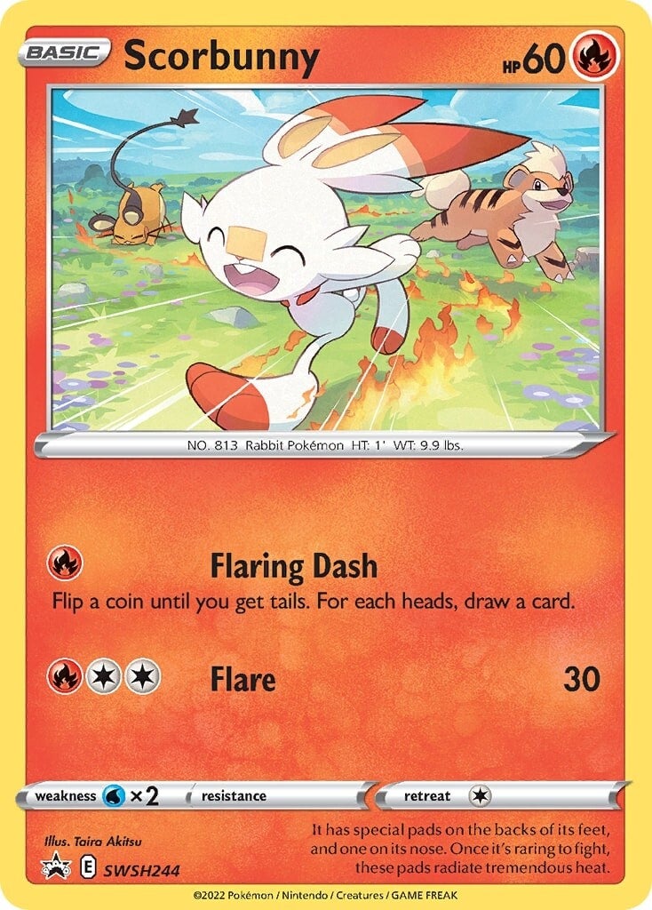 Scorbunny (SWSH244) [Sword & Shield: Black Star Promos] | Game Master's Emporium (The New GME)