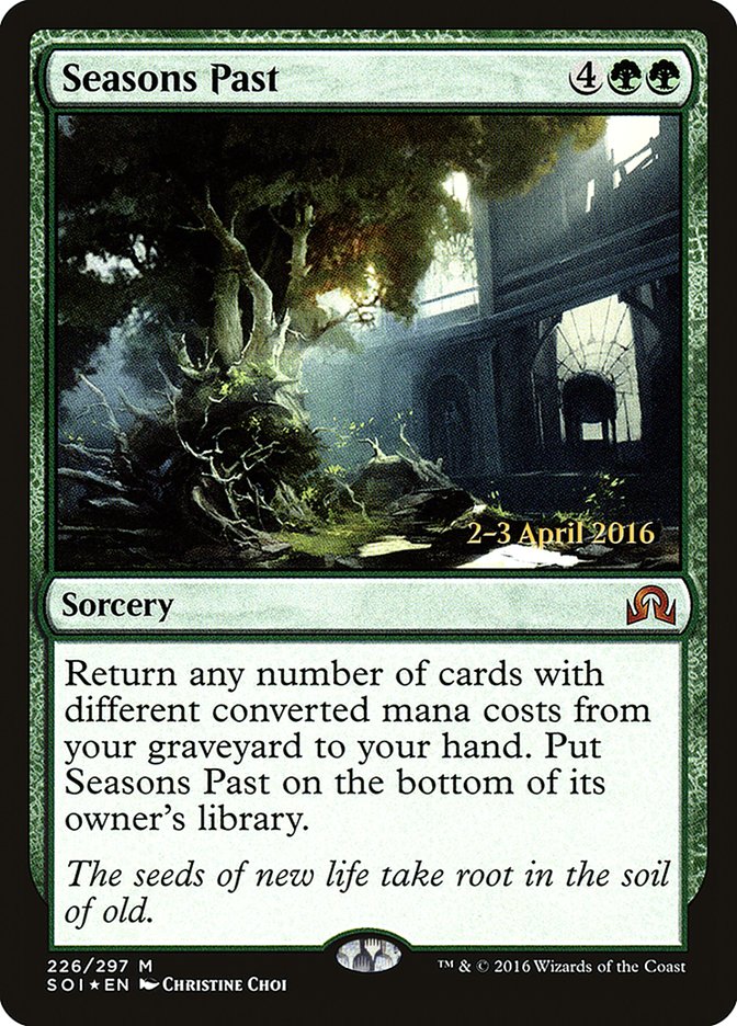 Seasons Past [Shadows over Innistrad Prerelease Promos] | Game Master's Emporium (The New GME)