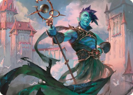 Haughty Djinn Art Card [Dominaria United Art Series] | Game Master's Emporium (The New GME)
