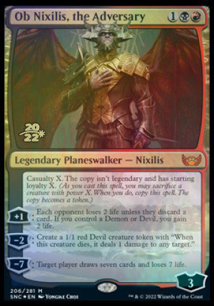 Ob Nixilis, the Adversary [Streets of New Capenna Prerelease Promos] | Game Master's Emporium (The New GME)