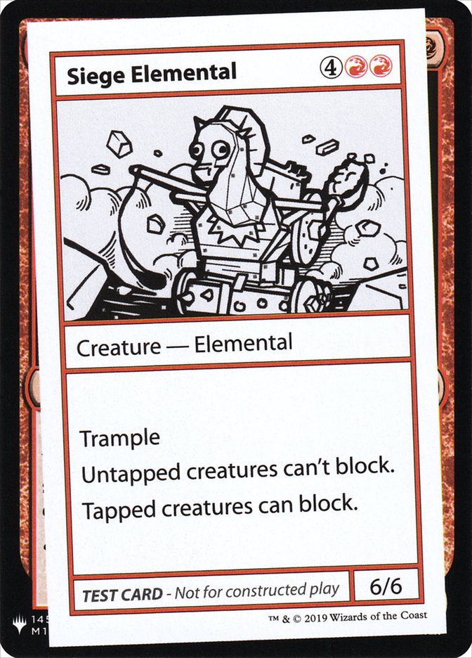 Siege Elemental [Mystery Booster Playtest Cards] | Game Master's Emporium (The New GME)