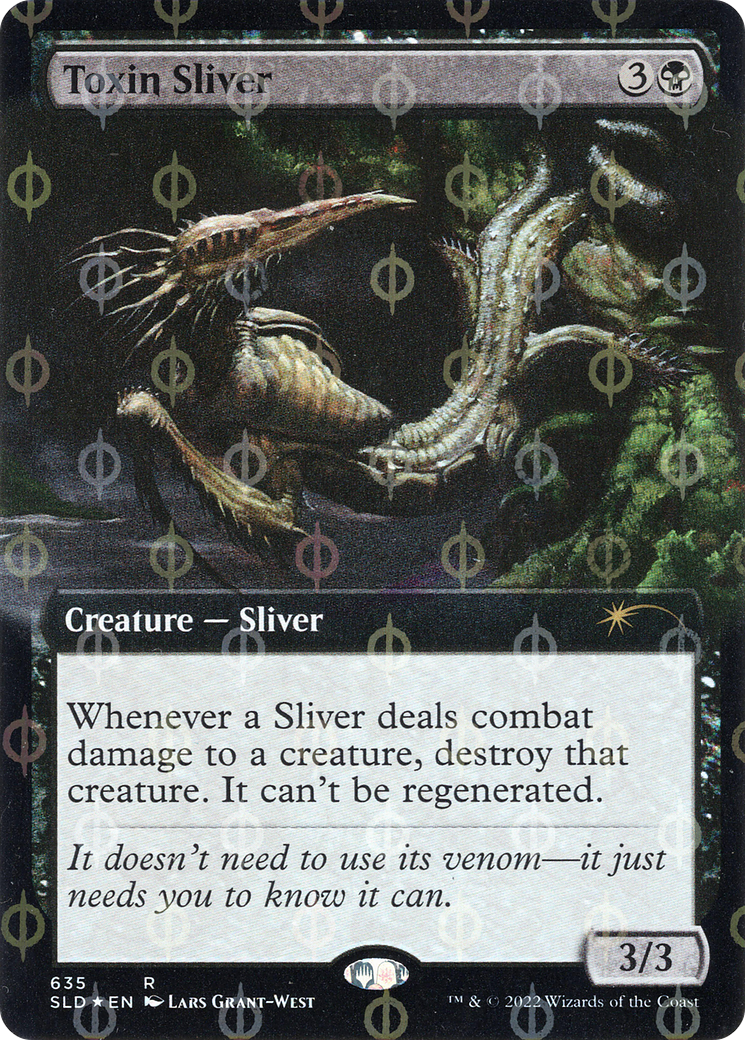 Toxin Sliver (Extended Art) (Step-and-Compleat Foil) [Secret Lair Drop Promos] | Game Master's Emporium (The New GME)