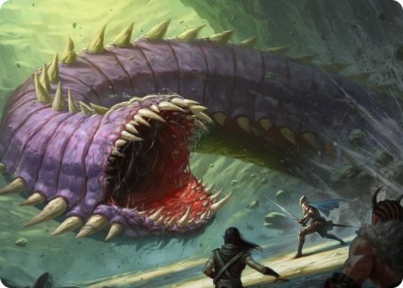 Purple Worm Art Card [Dungeons & Dragons: Adventures in the Forgotten Realms Art Series] | Game Master's Emporium (The New GME)