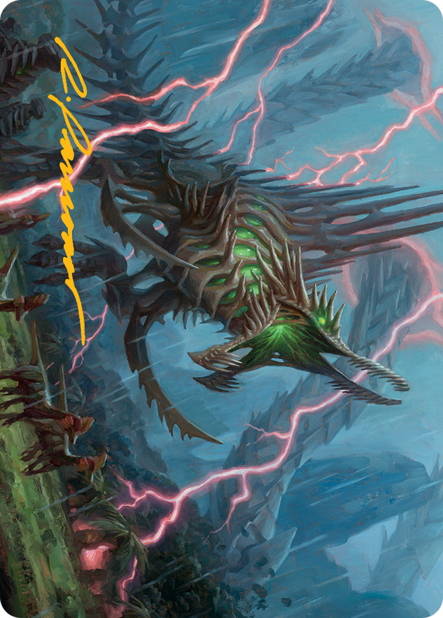 Etali, Primal Sickness Art Card (Gold-Stamped Signature) [March of the Machine Art Series] | Game Master's Emporium (The New GME)
