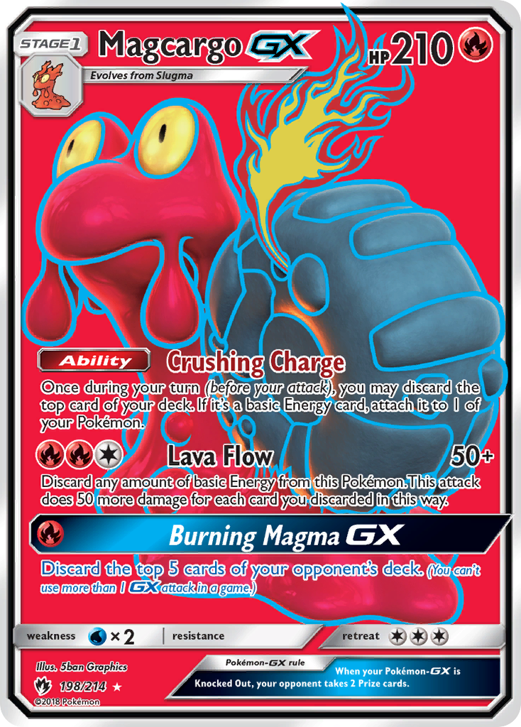 Magcargo GX (198/214) [Sun & Moon: Lost Thunder] | Game Master's Emporium (The New GME)