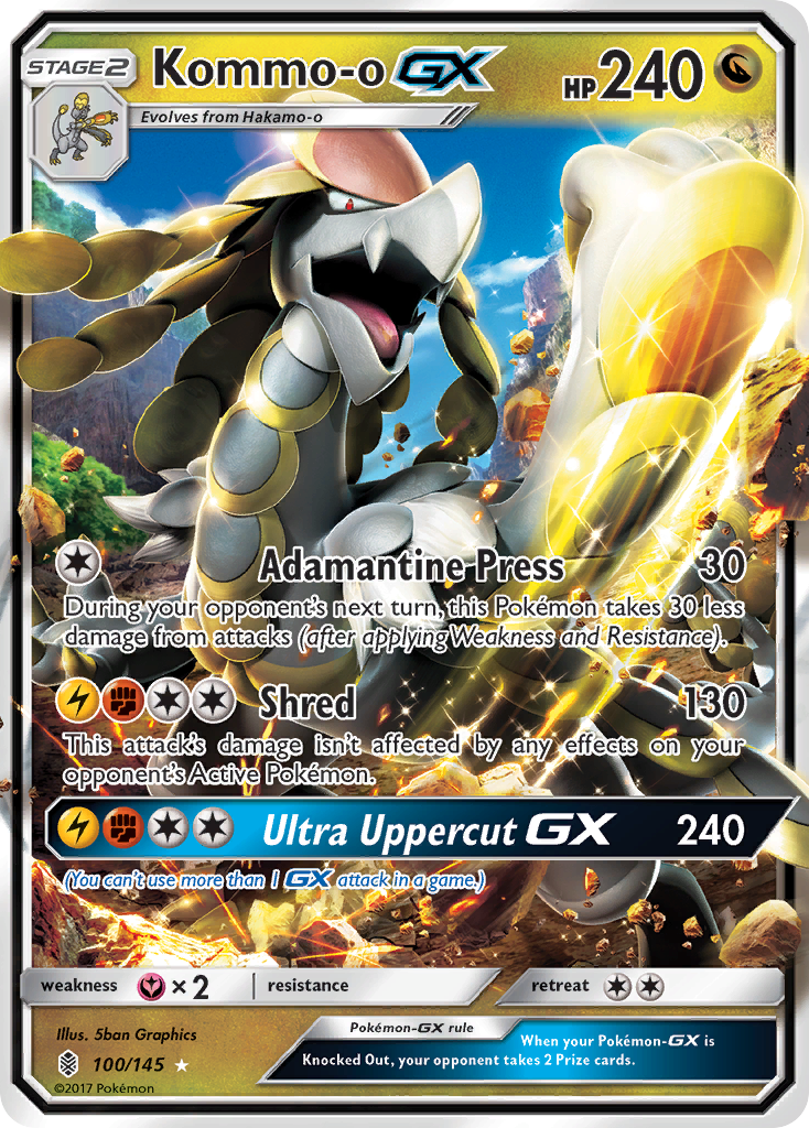 Kommo-o GX (100/145) [Sun & Moon: Guardians Rising] | Game Master's Emporium (The New GME)