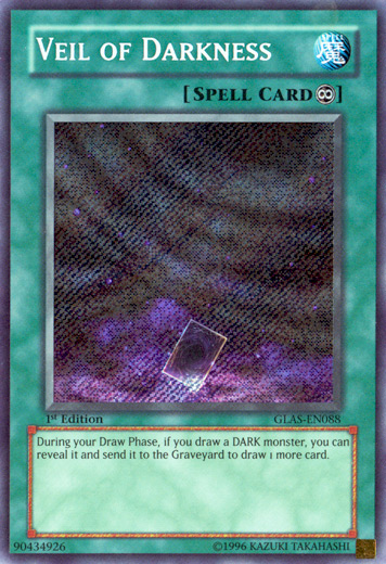 Veil of Darkness [GLAS-EN088] Secret Rare | Game Master's Emporium (The New GME)